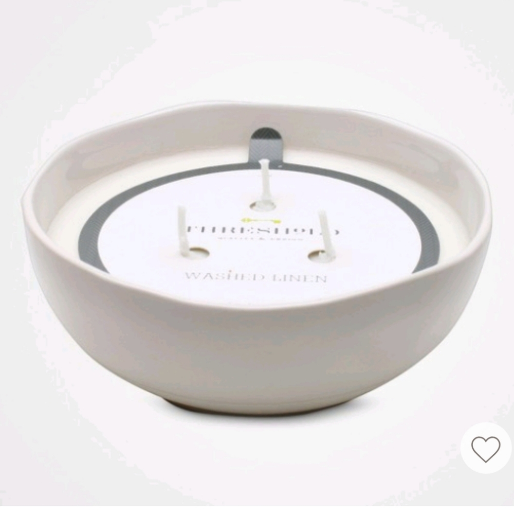 Washed Linen Scent Candle Set of 2